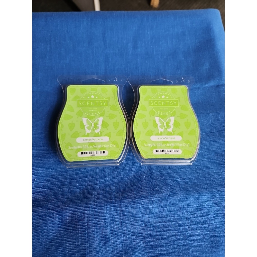 Scentsy Wax Bars Lemon Verbena Lot Of 2 Scents Warmer 3.2 Fl Oz Authentic